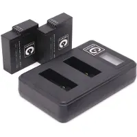 Caruba Kit duo chargeur mural et batterie Caruba pour GoPro Hero 5 / 6 / 7