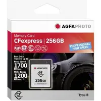 Agfa Carte mémoire CFexpress - - 256 Go - Haute vitesse - Professionnelle - Couleur noire