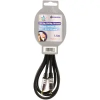 HQ - Câble audio - RCA (M) pour RCA (M) - 1.5 m - noir