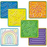 Learning Resources Jeu De 3 Labyrinthes Apaisants De Tableaux Recto-Verso De Respiration Avec Des Chemins Suivre Avec Le Doigt Pleine Conscience Pour Enfants Jouet D Apprentissage Socioémotionnel