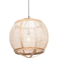 QAZQA Suspension intelligente marron 50 cm avec Wifi G95 - Pascal