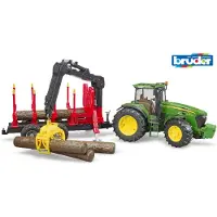 BRUDER John Deere 7930 mit Rückeanhänger Spielzeugauto