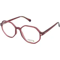 Polaroid Lunettes de vue - - PLD D433 PNK VIOLT - Rose et violet - Monture classique - Verres violets