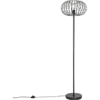 QAZQA Lampadaire design noir - Johanna