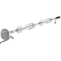 vidaXL Broche à griller avec moteur acier 1000 mm