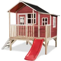 Exit Loft 350 Maison en Bois – Cabane Extérieure – Bois– Enfants – Rouge