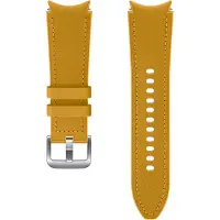 Samsung Bracelet hybride en cuir pour montre connectée Galaxy Watch4 Classic S/L Jaune moutarde