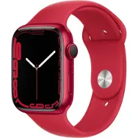 Apple Watch Series 7 45 mm Aluminium RED Bracelet Sport RED