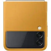 Samsung Galaxy Z Flip 3 Back Cover Cuir Jaune