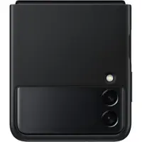 Samsung Galaxy Z Flip 3 Back Cover Cuir Noir