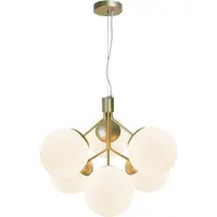 Nordlux Ivona Lampe à suspendre Ø 20 cm 6er Blanc / Laiton