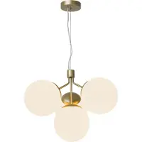 Noortrade Ivona Lampe à suspendre Ø 20 cm 4 pièces blanc / laiton