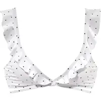 LASCANA Hauts de bikini 'Sparkle' marine / blanc