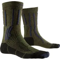 X-socks Chaussettes de Randonnée X-Socks Men Trek X CTN Green Blue-Taille 45 - 47