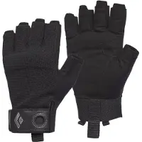 Black Diamond Gants d'escalade Equipment, mi-doigts - Noir - Taille M