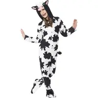 Smiffys Déguisement - Vache - Noir/Blanc - - 10-12 ans (140-152) - Costumes