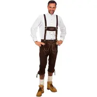 Coppens Pantalon en cuir marron foncé - FIN DE SÉRIE, taille : 56