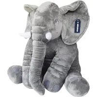 Mikamax Peluche, éléphant - Gris - 60 cm