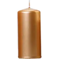 Party Deco Bougie Dorée métallisée 12x6cm - (6pcs) (6 pcs)