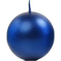 Party Deco Bougie Boule Bleu Marine - 6cm (10pcs) (10 pcs)