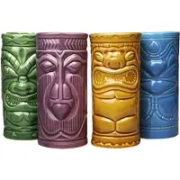 Mikamax 4x Tasses en Céramique - Tiki