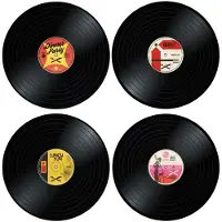 Mikamax 4x Sets de Table - Disques Vinyles