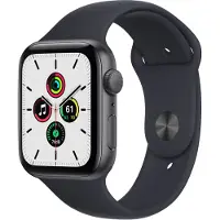 Apple Watch SE 44 mm Aluminium Gris Sidéral Bracelet Sport Minuit