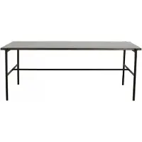 Nordal Table à manger Sesdia - noir brillant