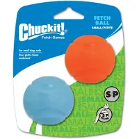 Chuckit! Chuckit Fetch Dog Ball Jouet Mâcher En Caoutchouc Durable Pour Chien Petit Lot De 2