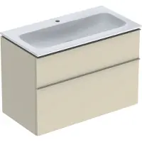 Geberit iCon Set lavabo pour meubles avec meuble sous-lavabo, 2 tiroirs, 90x63x48 cm, 502337, 502.337.JL.1
