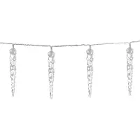 Monzana Guirlande lumineuse 80 LED bleu stalactite télécommande noël fonction timer