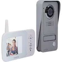 Chacon Videophone sans fil digital 2.4GHz avec ecran LCD 3.5'' avec antenne integree