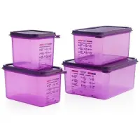 ARAVEN Récipients alimentaires GN1/6 en silicone 2,6L