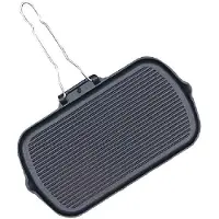 Vogue Poêle à griller professionnelle | 380x225x37mm