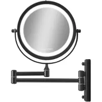 Gillian Jones Miroir De Maquillage Double-sided Wall Led X10-black