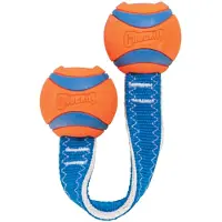 Chuckit! Ultra Duo Tug S - 2 Balles En Caoutchouc Ø 5cm - Pour Chien