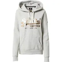Superdry Vintage Logo Boho Sparkle Hoodie Rose XS Femme