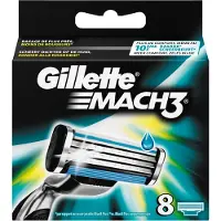 Gillette Lames de rasoir Mach3 Turbo Paquet de 8 lames RECHARGE OFFICIELLE Rasage Turbo