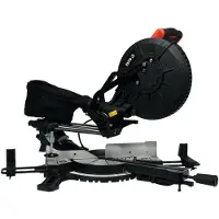 YATO Scie à onglet 255 mm pour le bois et le métal, 1 800 W avec laser