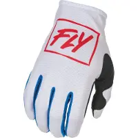 FLY Racing Lite Rouge Blanc Bleu Gants Taille 3XL