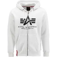Alpha industries Veste de survêtement noir / blanc
