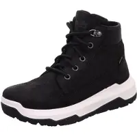 Superfit - Bottines à lacets pour garçons, modèle Space, couleur noire, chaussures de loisirs