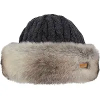 Barts - Bonnet en fourrure synthétique - Fur Cable Bandhat Black pour Femme en Laine - Noir