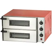CombiSteel Four à pizza électrique – 2 chambres pour 2 pizzas chacune, 3 kW