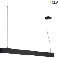 SLV Lampe suspendue de bureau Glenos 4000K 100cm noir