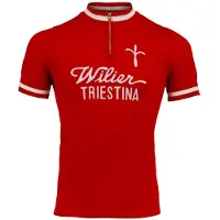 Wilier Vintage 1975 Short Sleeve Jersey Rouge S