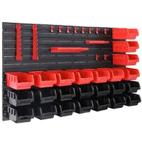 Deuba Étagère 43 boîtes de rangement pour outils garage