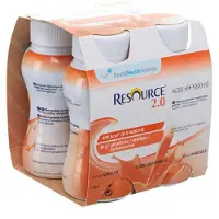 Nestlé Resource 2.0 Abricot 4x200 ml Solution(S) Buvable(S)