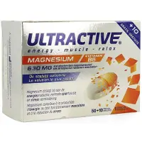 Ultractive Magnésium + Vitamines B6 + 10 Comprimés GRATUITS 60 pc(s) Comprimé(S)