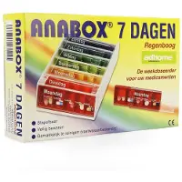 Homecraft Anabox Boîte à médicaments 7 Jours Arc en Ciel Néerlandais AD155880 1 pc(s) Boîte